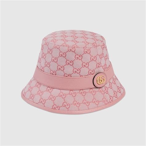 pink gucci hat mens|Gucci pink wool bucket hat.